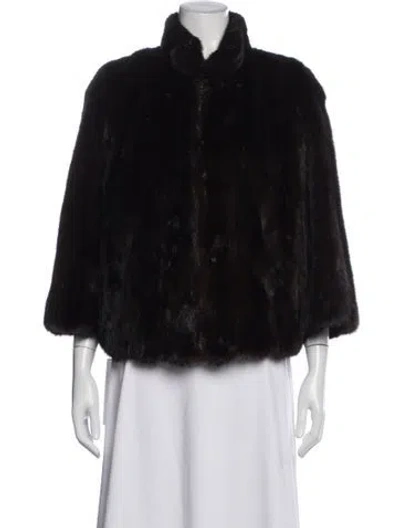 Pre-owned Fur Jacket In Black