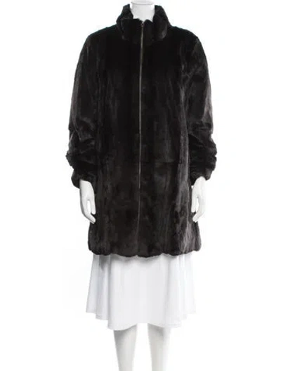 Pre-owned Fur Jacket In Black