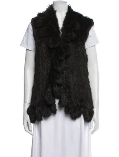 Pre-owned Fur Jacket In Black