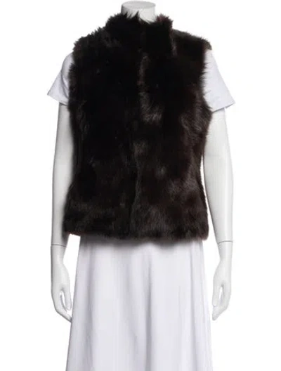 Pre-owned Fur Jacket In Black