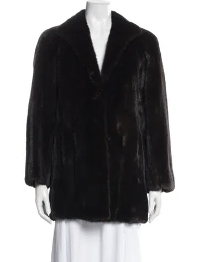 Pre-owned Fur Jacket In Black