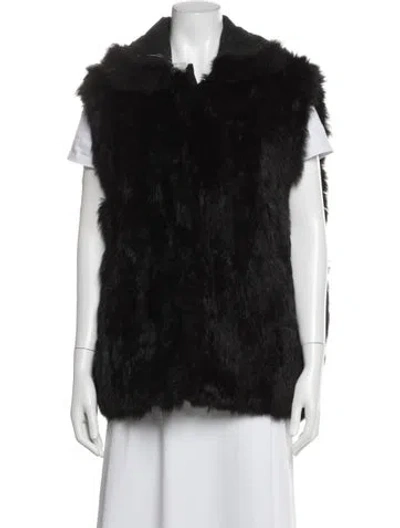 Pre-owned Fur Jacket In Black