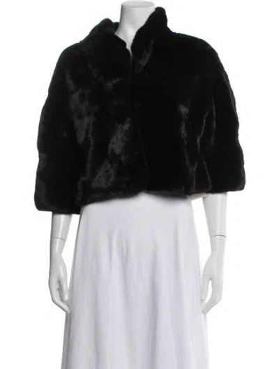 Pre-owned Fur Jacket In Black