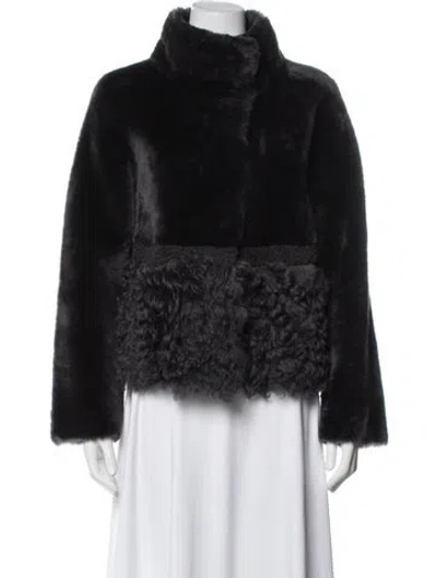 Pre-owned Fur Jacket In Black
