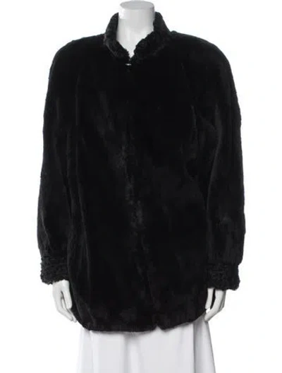 Pre-owned Fur Jacket In Black
