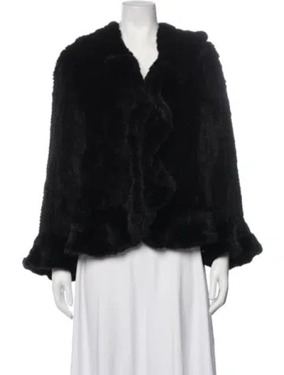 Pre-owned Fur Jacket In Black