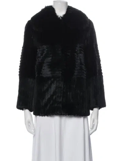 Pre-owned Fur Jacket In Black