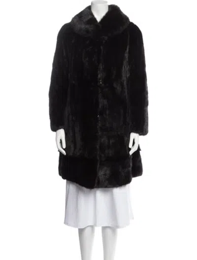 Pre-owned Fur Jacket In Black