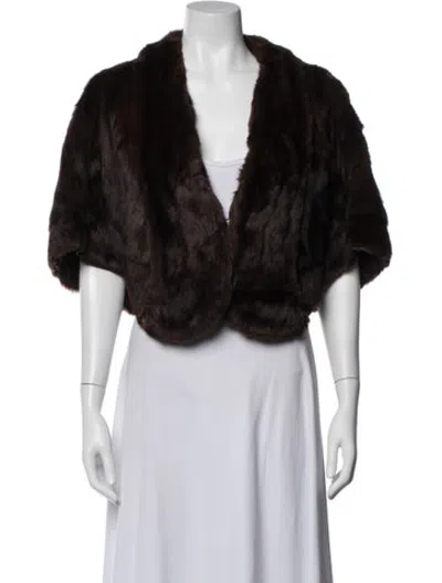 Pre-owned Fur Jacket In Black
