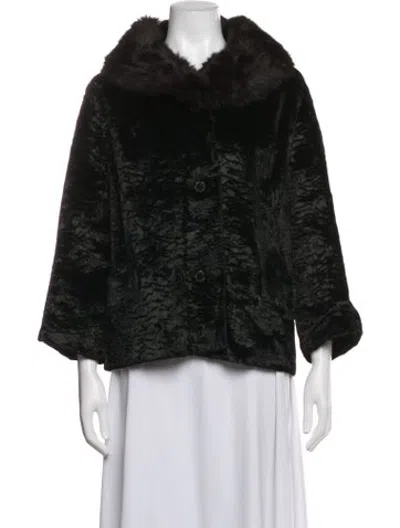 Pre-owned Fur Jacket In Black
