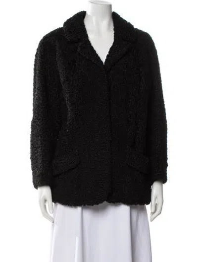 Pre-owned Fur Jacket In Black