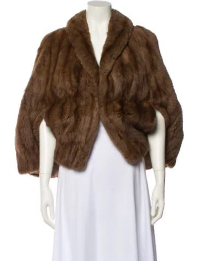 Pre-owned Fur Jacket In Brown