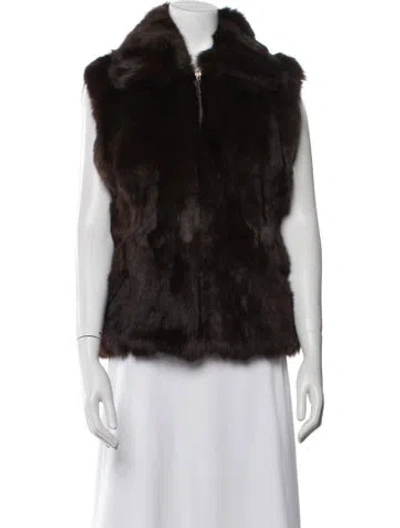 Pre-owned Fur Jacket In Brown