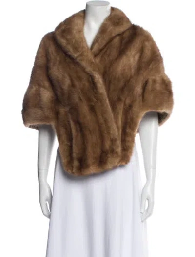 Pre-owned Fur Jacket In Brown