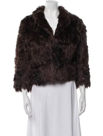 Pre-owned Fur Jacket In Brown
