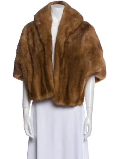 Pre-owned Fur Jacket In Brown