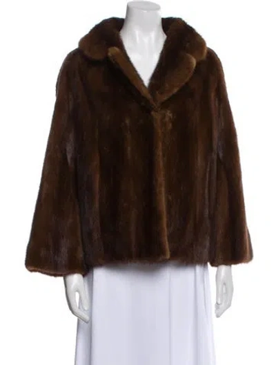 Pre-owned Fur Jacket In Brown