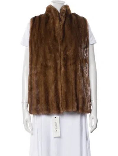 Pre-owned Fur Jacket In Brown