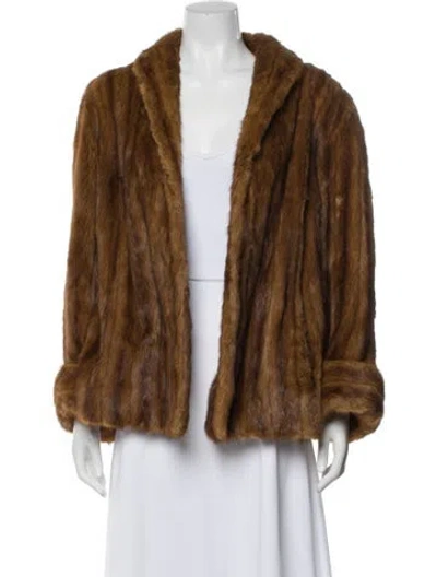Pre-owned Fur Jacket In Brown