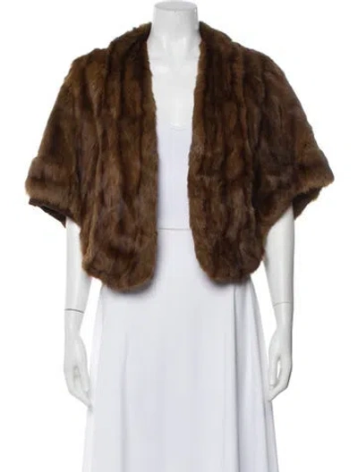Pre-owned Fur Jacket In Brown