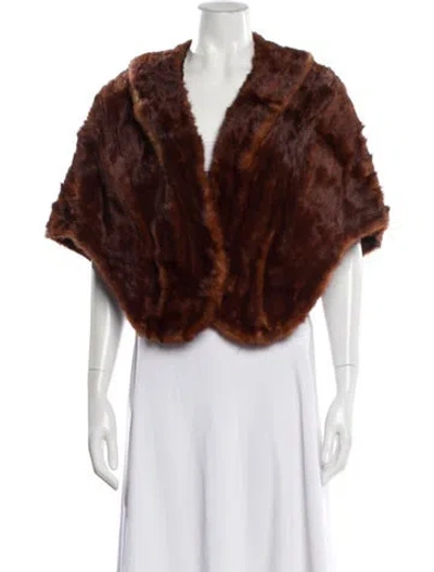 Pre-owned Fur Jacket In Brown