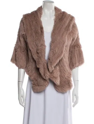Pre-owned Fur Jacket In Brown