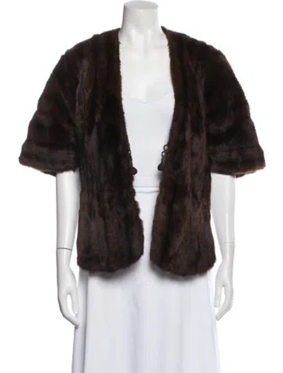 Pre-owned Fur Jacket In Brown