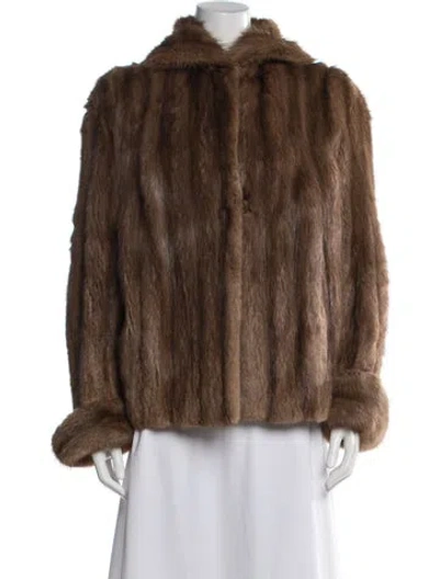 Pre-owned Fur Jacket In Brown