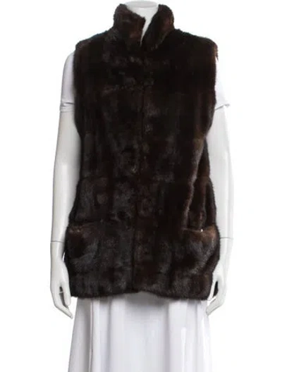 Pre-owned Fur Jacket In Brown