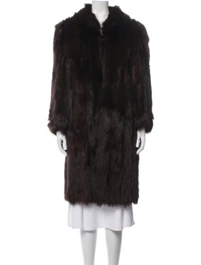 Pre-owned Fur Jacket In Brown