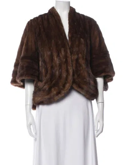 Pre-owned Fur Jacket In Brown