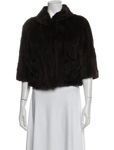 Pre-owned Fur Jacket In Brown