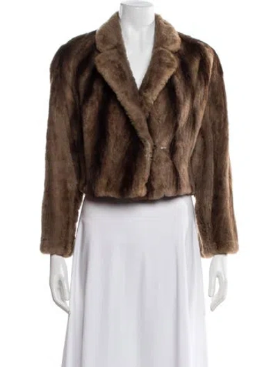 Pre-owned Fur Jacket In Brown