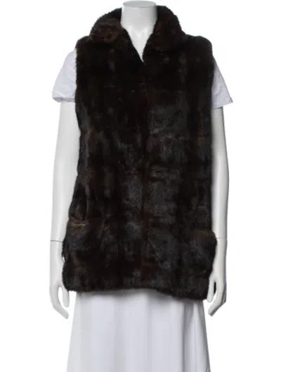 Pre-owned Fur Jacket In Brown
