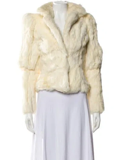 Pre-owned Fur Jacket In Neutral