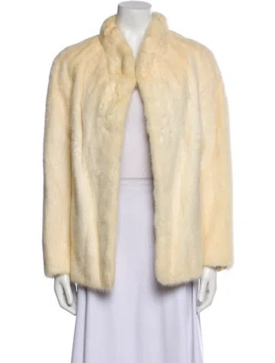 Pre-owned Fur Jacket In Neutral