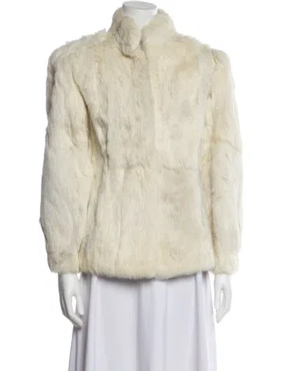 Pre-owned Fur Jacket In Neutral