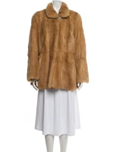 Pre-owned Fur Jacket In Neutral