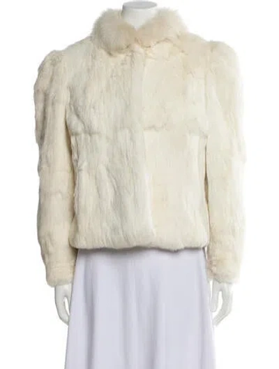Pre-owned Fur Jacket In Neutral