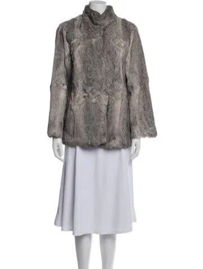 Pre-owned Fur Jacket In Neutral