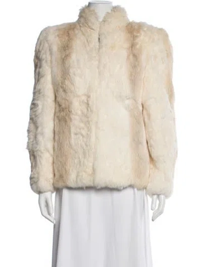 Pre-owned Fur Jacket In Neutral