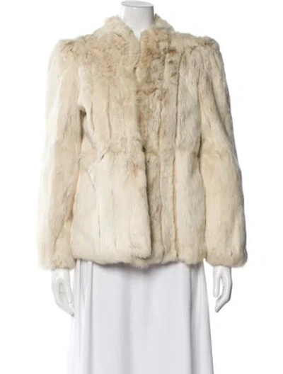 Pre-owned Fur Jacket In Neutrals