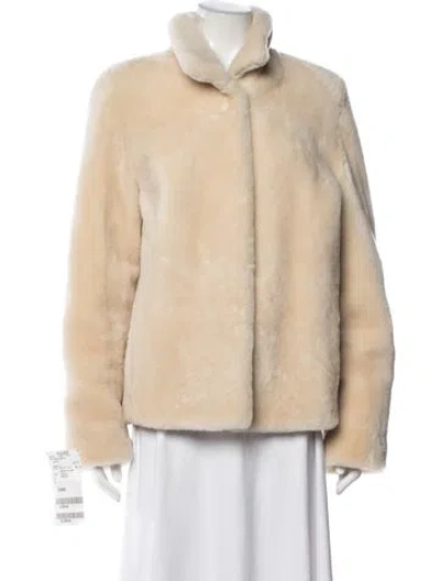 Pre-owned Fur Jacket In Neutrals