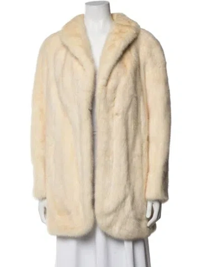 Pre-owned Fur Jacket In Neutrals