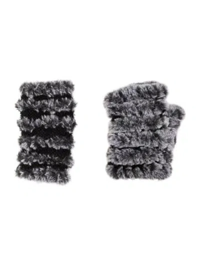 Pre-owned Fur Genuine Crochet Gloves In Multi