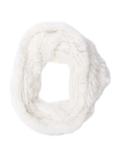 Pre-owned Fur Infinity Scarf In Neutral