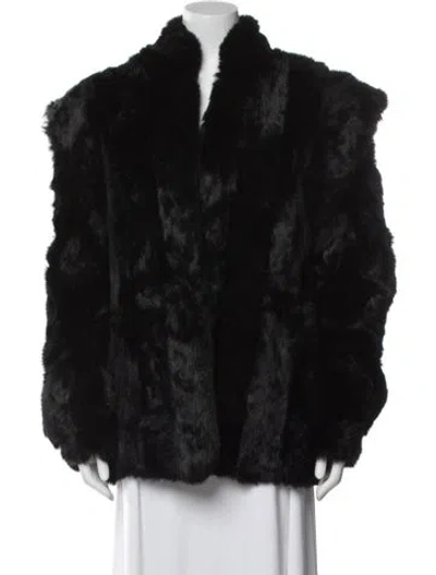 Pre-owned Fur Jacket In Black