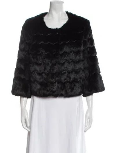 Pre-owned Fur Jacket In Black