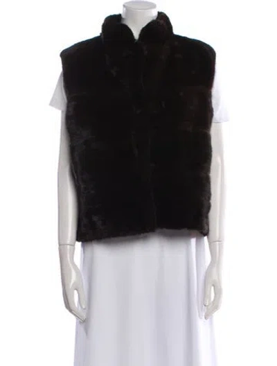 Pre-owned Fur Jacket In Black