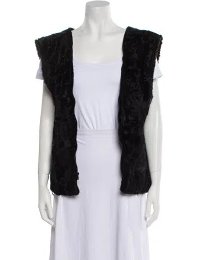 Pre-owned Fur Jacket In Black